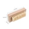 GLEAVI Wooden Cleaning Finger Nail Brush with Pig Bristles - Double-Sided Fingernail Brush Non-Slip Nails Scrubber for Scrubbing Fingernails and Toes view 2