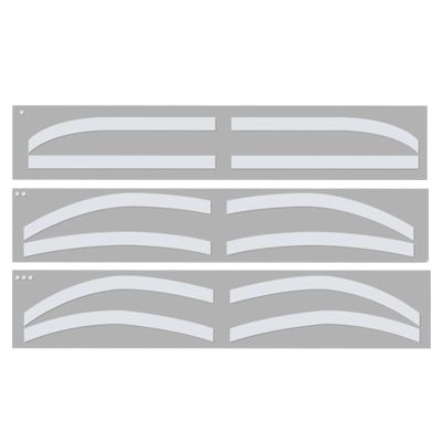 6 Pairs Eyebrow Auxiliary Sticker, Disposable Adhesive Template for Microblading