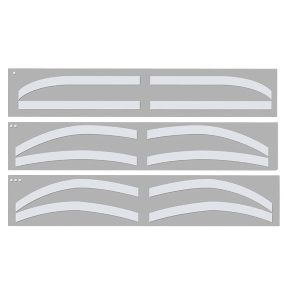 6 Pairs Eyebrow Auxiliary Sticker, Disposable Adhesive Template for Microblading