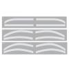 6 Pairs Eyebrow Auxiliary Sticker, Disposable Adhesive Template for Microblading view 1