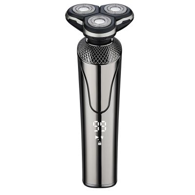 Beard Trimmer for Men, Electric Razor for Men, All in One Mens Beard Grooming Kit, Beard, Face, Nose Hair Trimmer Body Shaver, Hair Clippers Gifts for Men (Color : Silver)