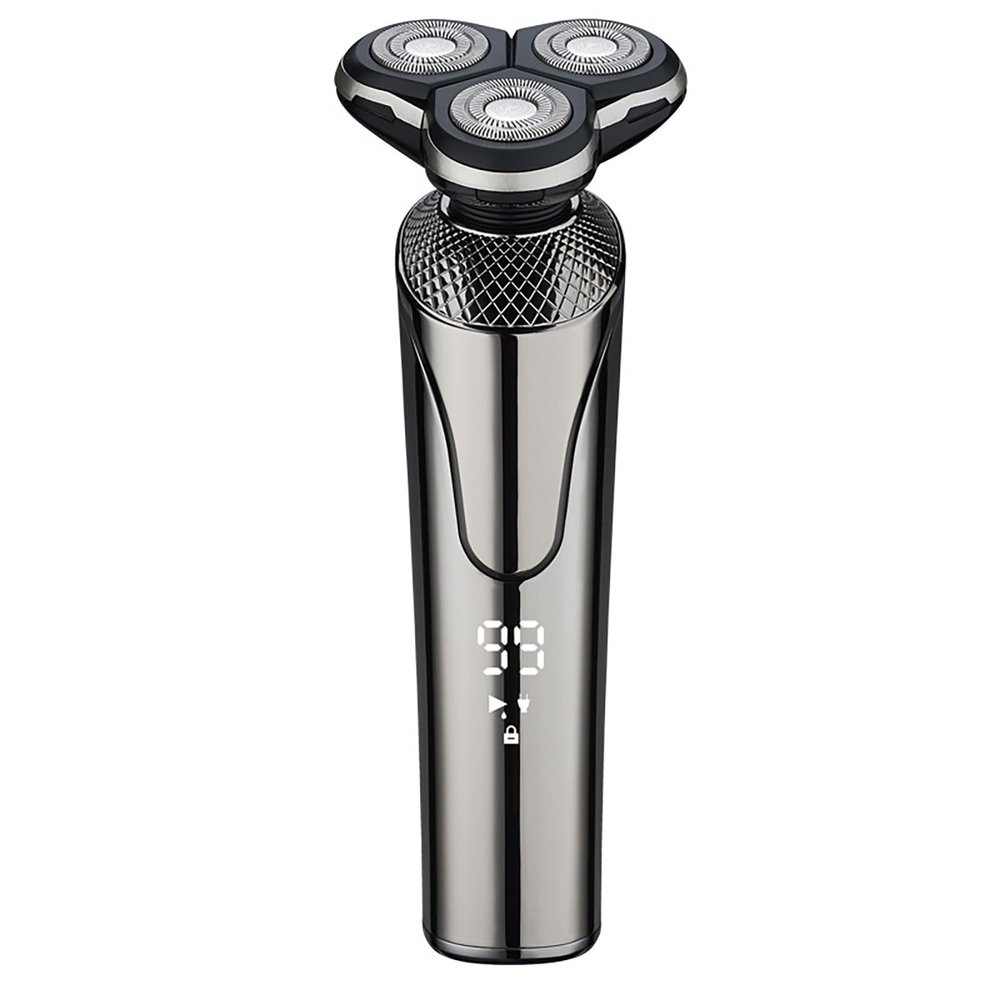 Beard Trimmer for Men, Electric Razor for Men, All in One Mens Beard Grooming Kit, Beard, Face, Nose Hair Trimmer Body Shaver, Hair Clippers Gifts for Men (Color : Silver)