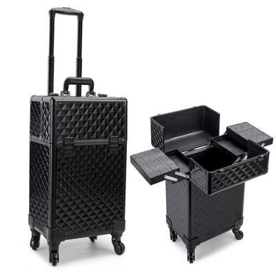 HZYLDQZJY Rolling Nail Case Lockable Portable Cosmetic Organizer Trolley Beauty Salon