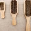 GLEAVI Double-sided Bristle Beard Brush for Men Portable Beard Styling Tool Handle for Grooming Facial Hair for Bearded Men Compact Go Use view 4