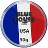 Blue Squid Face Paint Water Based Single Cake Professional Face & Body Paint - Water Activated, Kids Adults Face Painting for Costume, Halloween Makeup, Cosplay - Red, White & Blue Face Paint 30g view 1