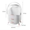Dressing table organiserMakeup Organizer Makeup Organizer For Vanity Cosmetics Organizer For Skin Care Portable Skincare Organizers Makeup Case For Dresser (Color : Blu) (Color : White) view 2