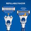 BIC EasyRinse Anti-Clogging, Refillable Men's Razors With 4 Blades, 1 Handle and 3 Refill Razor Cartridges Razor Kit view 2