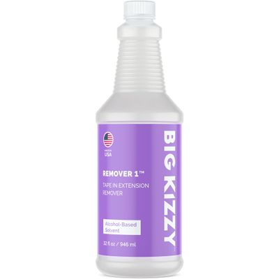 Big Kizzy Tape in Extension Remover 1 (32oz) - Fastest and Easiest Tape In Remover - Compatible with all Human Hair Extension Tape