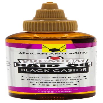 African Anti Aging Premium Black Castor Hair Oil 3.38 oz (Pack of 3)