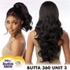 Sensationnel Butta 360 Lace Wigs - Unit 3 Wider Parting 360 Degree Lace Glueless Synthetic Preplucked Hairline (2 DARKBROWN) view 3