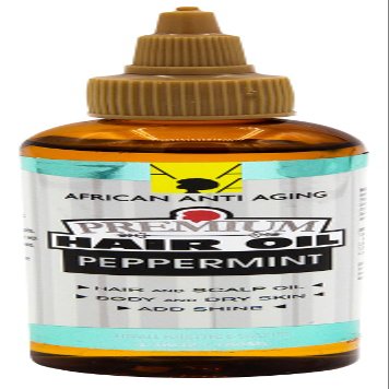 African Anti Aging Premium Hair Oil Peppermint 3.38 Oz (Pack of 3)