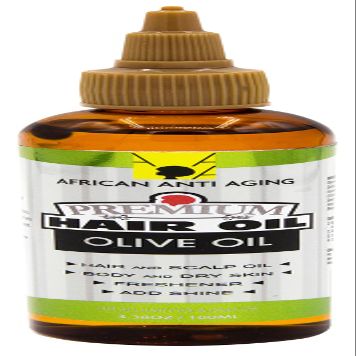 African Anti Aging Premium Hair Oil Olive Oil 3.38 Oz (Pack of 3)