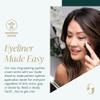 Guide Beauty GUIDE Line Luxe Long-Wear Black Eyeliner Cream, Easy Tightlining & Winged Make-up, 0.14 oz (Black) view 2