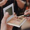 Guide Beauty Shadow Palette, Shimmer Eyeshadow Palette Featuring Hues Ranging from Radiant Golden Champagne & Copper Rose to Dusky Greens, Universal, Ergonomic Design, 6 Shades, 1 pc view 3