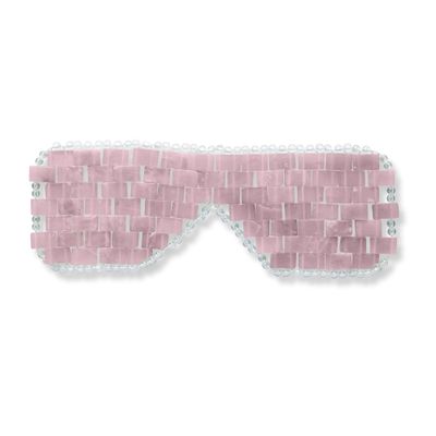 Alana Mitchell Rose Quartz Stone Eye Mask  Weighted Eye Mask to Eliminate Wrinkles, Puffiness, & Irritation  Headache and Migraine Relief Mask - 100% Rose Quartz for Hot & Cold Anti Aging Therapy