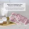 Alana Mitchell Rose Quartz Stone Eye Mask  Weighted Eye Mask to Eliminate Wrinkles, Puffiness, & Irritation  Headache and Migraine Relief Mask - 100% Rose Quartz for Hot & Cold Anti Aging Therapy view 2