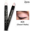 evpct 2Pcs Cream Eyeshadow Sticks Set for Eyes Waterproof, Desert Matte Eye shadow Stick Pencil Pen Bulk sombras en crema para ojos 28+28 view 2
