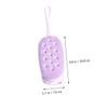 Amosfun 4pcs Shower Brush Dual-Sided Bath Scrubber for Exfoliating and Massaging Skin for Adults and Random Color Bathing Helper view 3