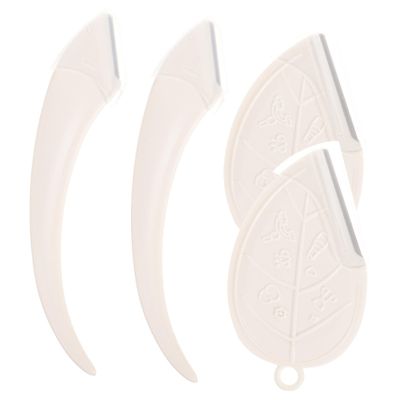 Amosfun Facial Razor for Women 4 Eyebrow Scissors Eyebrow Razor Set Natural Smooth Beauty Tools