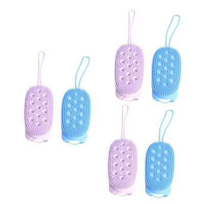 Amosfun 6pcs Bath Brush Dual-Sided Exfoliating Sponge for and Massaging Random Color for Women and Men for Boys and Girls and Delicate Skin
