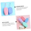 Amosfun 6pcs Bath Brush Dual-Sided Exfoliating Sponge for and Massaging Random Color for Women and Men for Boys and Girls and Delicate Skin view 2