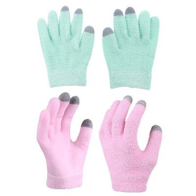 balacoo Moisturizing Gloves for Dry Cracked Hands with Yarn Gel Lining Touch Screen Compatible Hand Care Gloves for Women and Kids Lightweight and Portable for Overnight Use and Daily Phone Use