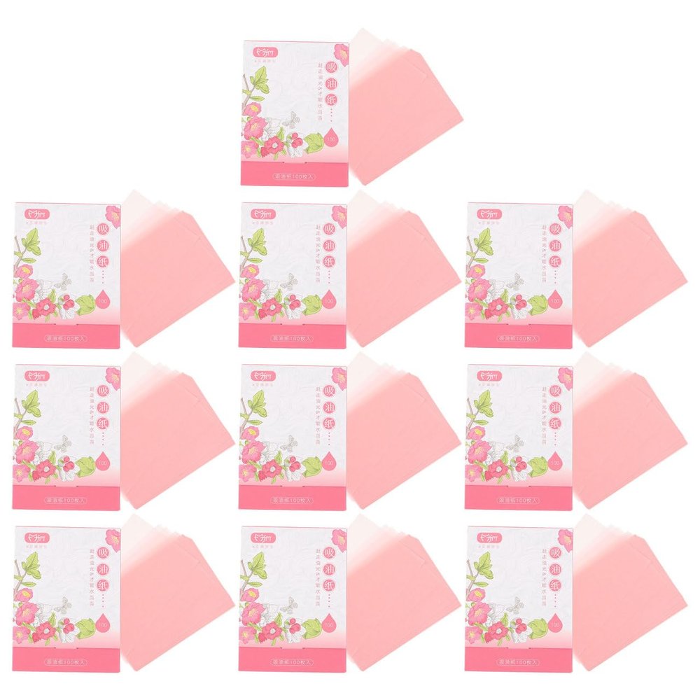 BESTOYARD Facial Oil Absorbing Sheets 2000 Count Portable Oil Blotters for Face Makeup Blotting Paper for Oily Skin Control Compact Face Blotting Paper 3.74X2.75 Inches