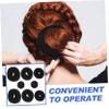 balacoo 24pcs Reusable Hair Bun Maker Compact Bun Shaper for Elegant Hairstyles Donut Shape Tools for Weddings Proms More Easy Hair Styling Accessories view 2