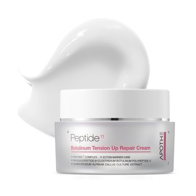 APOTHE Peptide 11 Botulinum Tension Up Repair Cream 1.69 fl oz (50ml)  Skin Elasticity, Moisturizing & Nourishing with Liposome Technology, Ectoin, and Peptides