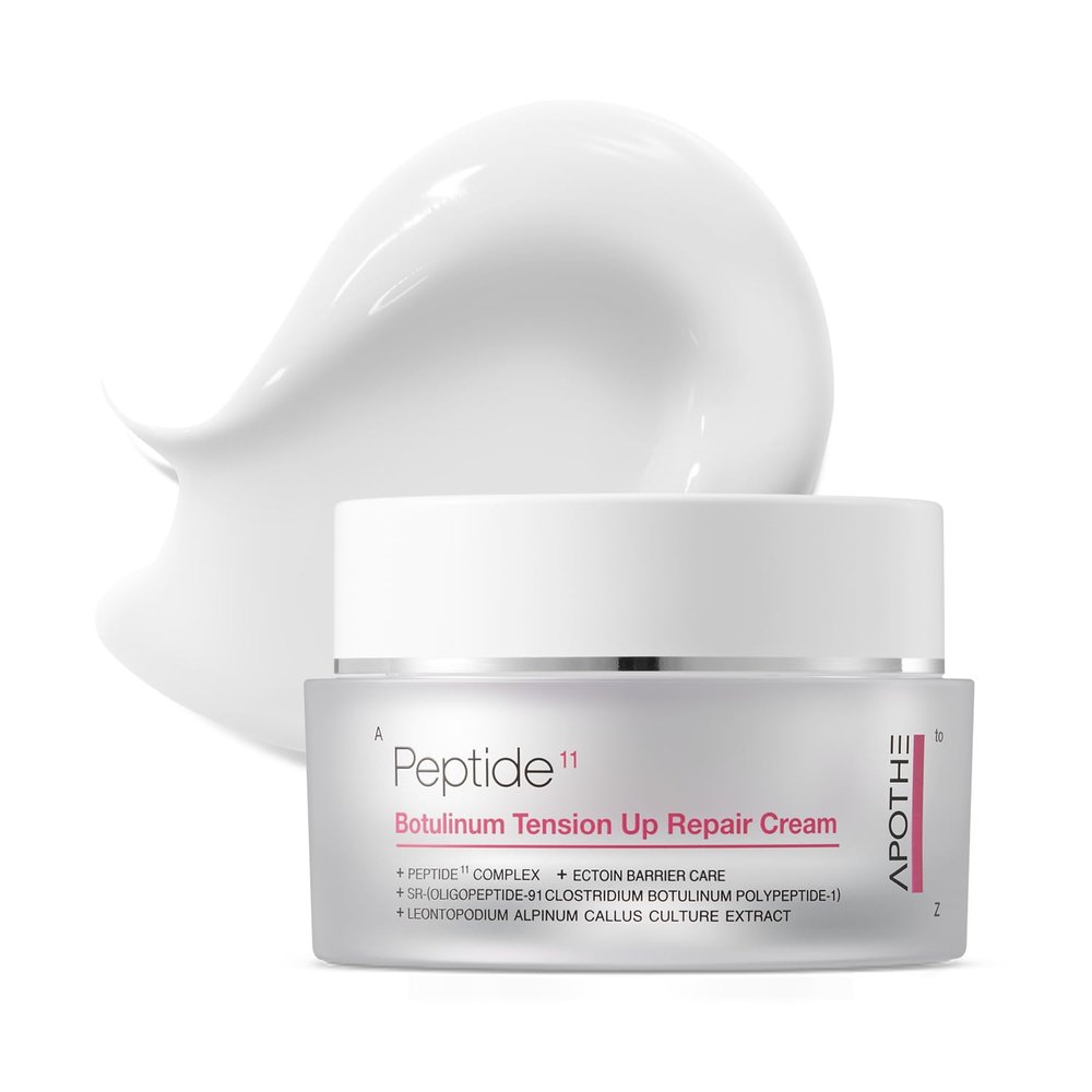 APOTHE Peptide 11 Botulinum Tension Up Repair Cream 1.69 fl oz (50ml)  Skin Elasticity, Moisturizing & Nourishing with Liposome Technology, Ectoin, and Peptides