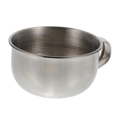 balacoo 4pcs Men's Shaving Accessories Shaving Bowl Sturdy Stainless Steel Bubble Vessel for