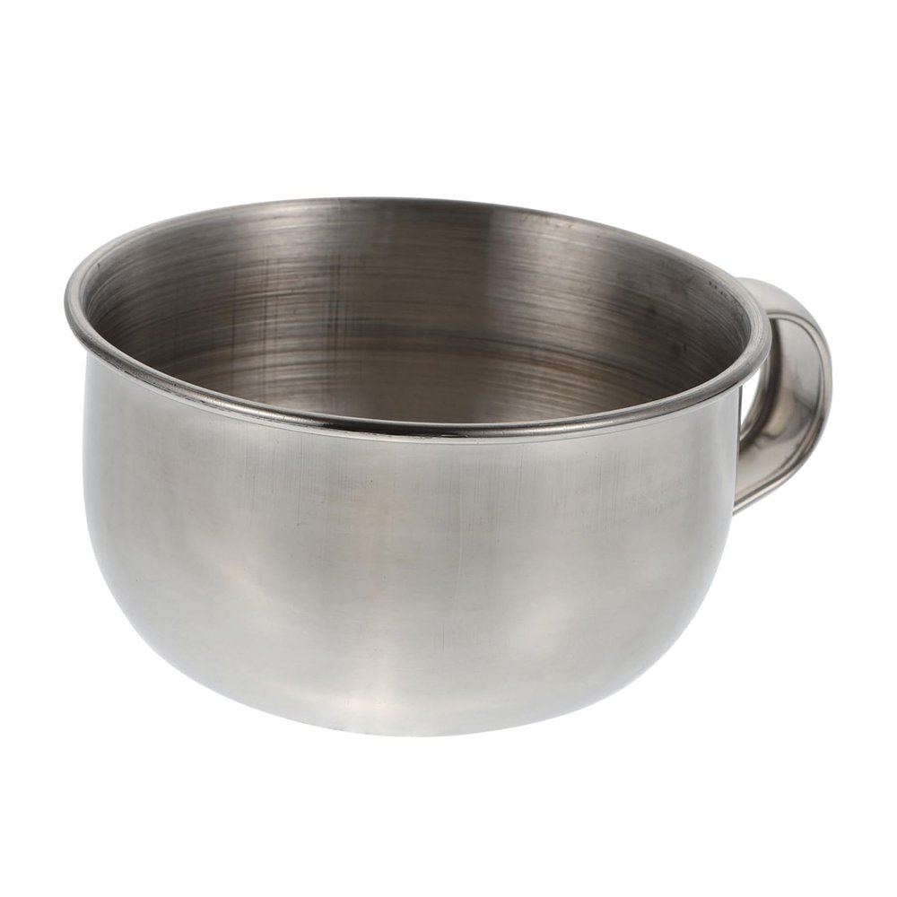 balacoo 4pcs Men's Shaving Accessories Shaving Bowl Sturdy Stainless Steel Bubble Vessel for