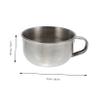 balacoo 4pcs Men's Shaving Accessories Shaving Bowl Sturdy Stainless Steel Bubble Vessel for view 3