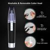 HAYNAH Ear and Nose Hair Trimmer, Battery-Operated Electric Eyebrow Trimmer, Portable Facial Hair Trimmers Shaver Clipper, for Travel, Hotel, Bathroom Easy Cleansing view 2