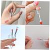 balacoo 18pcs Silicone Eyeshadow Cosmetic Lipstick Brush Lip Applicator Lip Mask Applicator Reusable Gloss view 2
