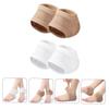 balacoo 4pairs Breathable Heel Socks Gel Moisturizing Socks for Cracked Heels Supple Covers view 2