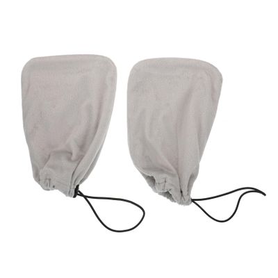 balacoo 2pairs Wax Therapy Gloves for Hand Care Moisturizing Mittens for Paraffin Wax Treatment Elastic Band Design for Comfort for and Beauty Salon Use Grey Color