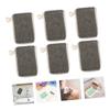 balacoo 6pcs Black Linen Soap Storage Bags with Foaming Net for Bath Exfoliating Saver Durable Shower Accessories view 3