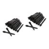 balacoo 200pcs Double-headed Eyeshadow Brush Kit Black Sponge for Women for Home Use Travel and Parties Lightweight Makeup Tools for Effortless Application view 1