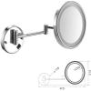 3X Magnification Wall Mounted Lighted Vanity Mirror LED Lighted 8 Inches Double Sided Makeup Mirrors Powered by Charging view 2