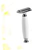 balacoo 3pcs Men's Razor Double-sided Manual Razor Blade Vintage Shaving Machine Modern Design Lightweight view 3