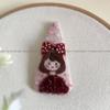 Embroidered Hairclip, Floral Hair Clip Hand Embroidery, Embroidery Snap Clip, Christmas Gift (#16) view 3