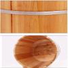 Foot Tub Foot Bath Bucket foot bath wooden bucket Wooden Foot Bath Bucket, Foot Tub for Soaking Feet, Wooden Bucket for Pedicure, Foot Bath Whirlpool, Foot Bath Bucket, Foot Basin for Adults WEWYQSJXB view 2
