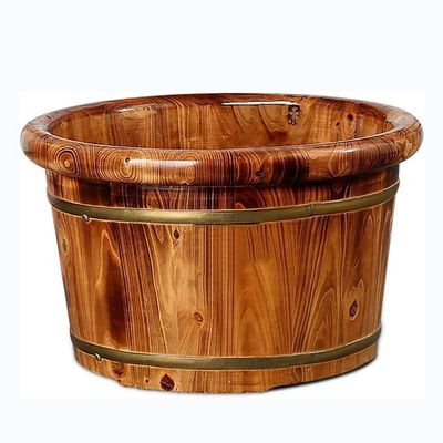 Foot Tub Foot Bath Bucket foot bath wooden bucket Wooden Foot Tub - Luxurious Foot Basin for Spa, Sauna, and Massage - Ideal Foot Bath Bucket for Soothing Soaks and Ultimate Foot Care at Home WEWYQSJX