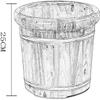 Foot Tub Foot Bath Bucket foot bath wooden bucket Wooden Foot Tub - Luxurious Foot Basin for Spa, Sauna, and Massage - Ideal Foot Bath Bucket for Soothing Soaks and Ultimate Foot Care at Home WEWYQSJX view 4