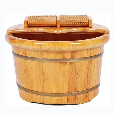 UNbit Foot Tub Foot Bath Bucket Foot Bath Wooden Bucket Wooden Foot Bathtub, Suitable for Home Spa, Sauna and Massage -Perfect Home Gifts WEWYQSJXBXF-31119