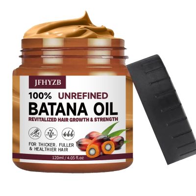JFHYZB Batana Oil from Honduras - 4.05oz/120ml Unrefined Natural Oil for Visibly Thicker, Healthier Hair of All Types