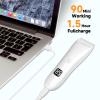 Bikini Trimmer for Women Electric Razor: R-Angle Design No Nicks and Irritation, Waterproof Body Shaver Groomer Kit for Women Pubic Hair, Best Lady Hair Remover for Legs and Armpits Area (White) view 3