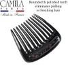 Camila Paris CP3771 French Hair Side Comb Small Rounded Black and Pink, French Twist Hair Combs, Strong Hold Hair Clips for Women Bun Chignon, Styling Girls Hair Accessories Made in France view 4