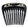 Camila Paris CP3768 French Hair Side Comb Small Rounded Black and White Tokyo, French Twist Hair Combs, Strong Hold Hair Clips for Women Bun Chignon, Styling Girls Hair Accessories Made in France view 1